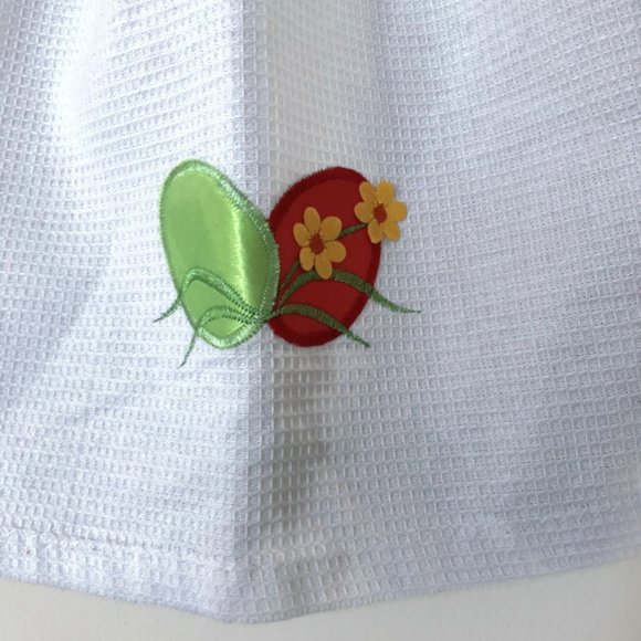 Crochet dress hand towel, Easter theme dish towel - Picture 4 of 10